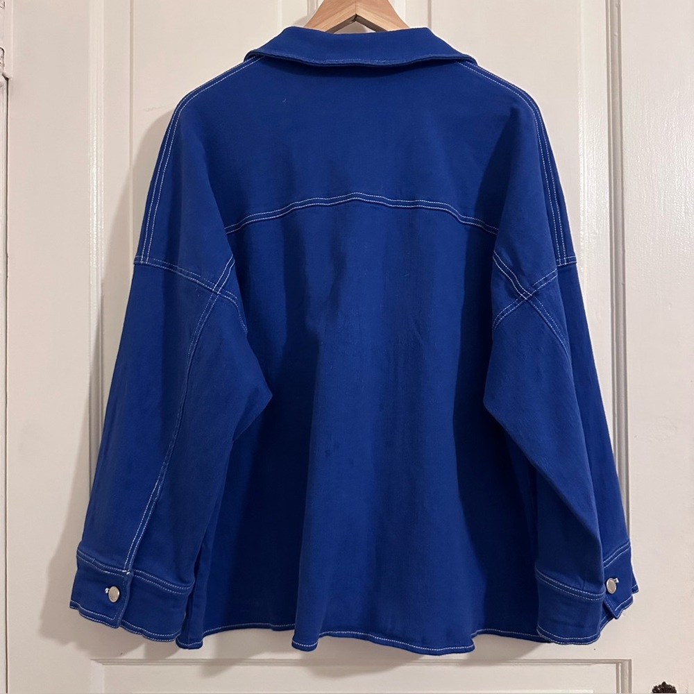 BY.DYLN Cooper Jacket in Blue Cobalt Revolve Size XS - Picture 5 of 7